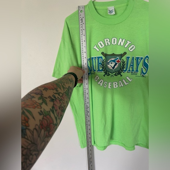 Vintage Toronto Blue Jays Green T-Shirt XL 1991 - Picture 2 of 6